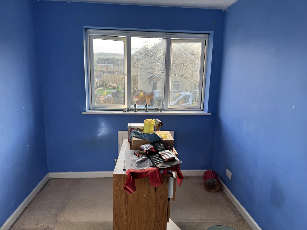 bedroom-painting-blue-walls-wide-angle-swansea-daffodil-decor bedroom painting blue walls wide angle swansea daffodil decor