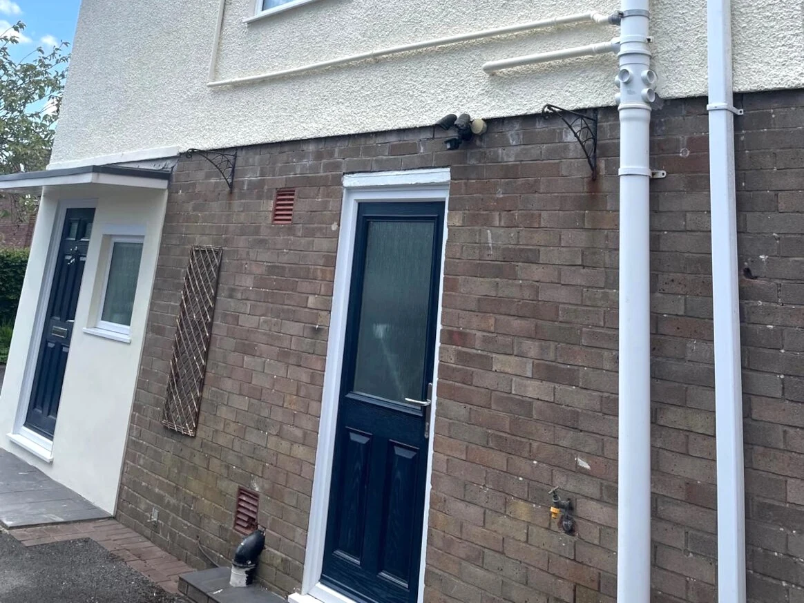 exterior painting painted pebbledash exterior swansea daffodil decor 1