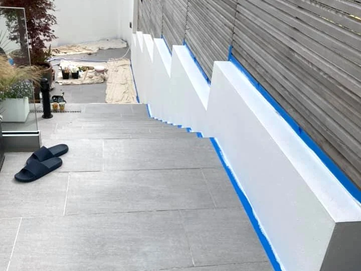 exterior painting white painted detached house swansea daffodil decor 1