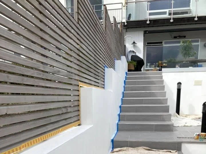 Exterior painting on a detached house in Port Talbot by Daffodil Decor