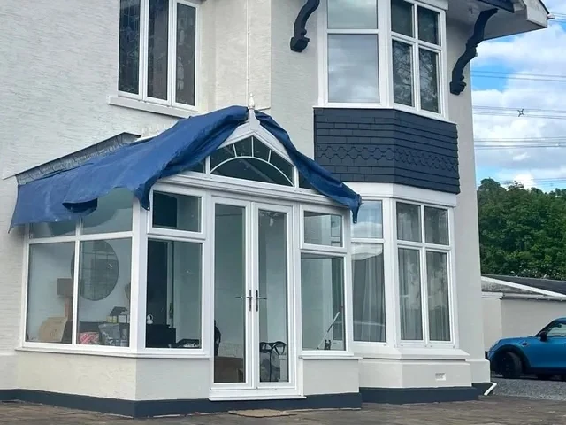 exterior-painting-white-painted-new-build-house-swansea-daffodil-decor-2 Exterior painting on a new build house near Sketty by Daffodil Decor