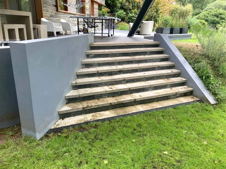 White painted semi-detached house in Swansea by Daffodil Decor