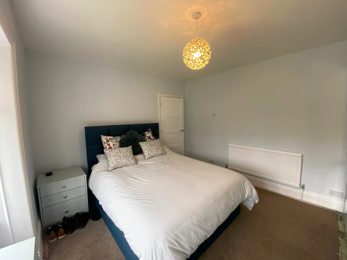 Staircase painting with white spindles in Gorseinon by Daffodil Decor